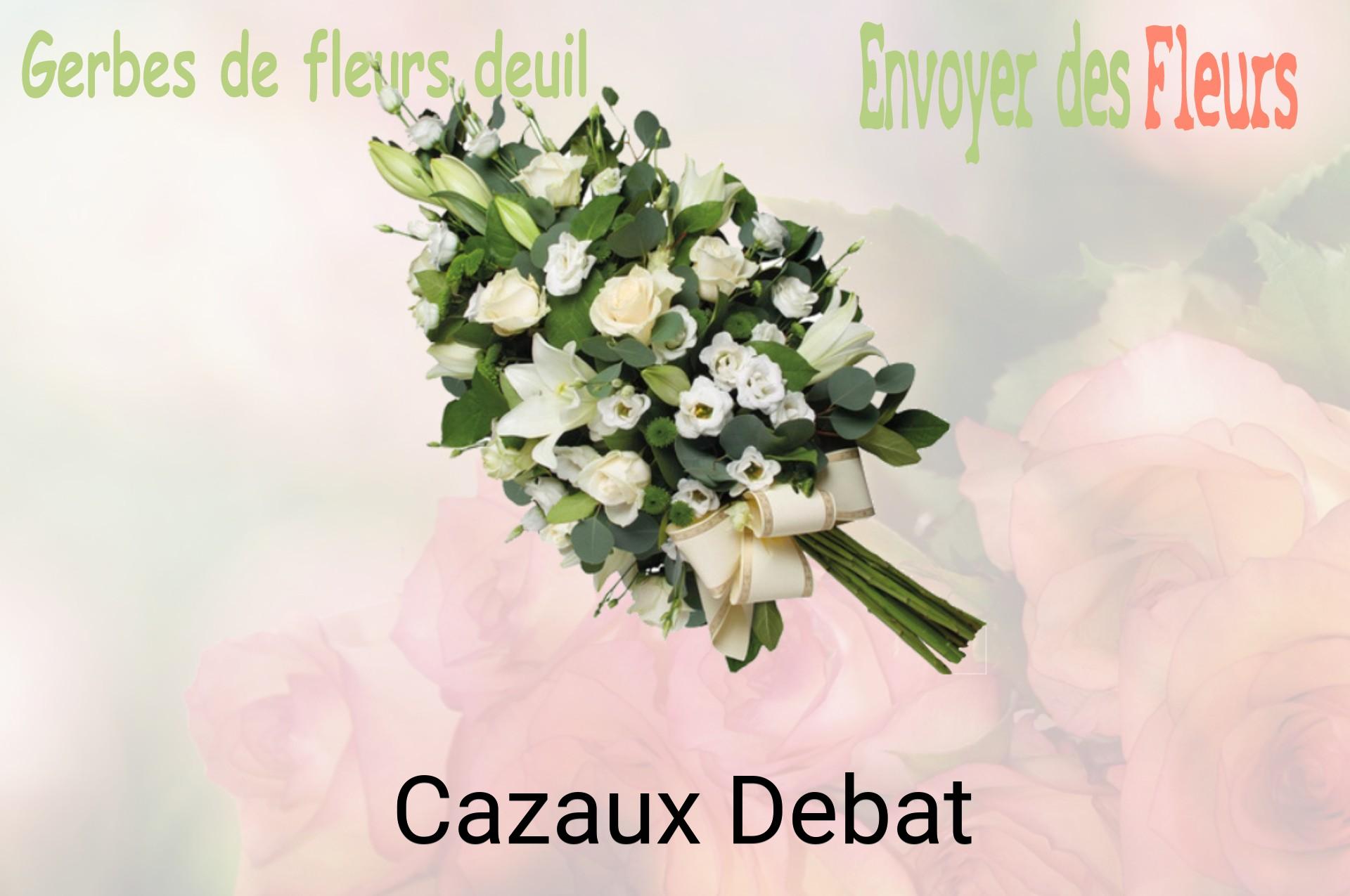 Gerbe de fleurs de deuil livrée à Cazaux-Debat
